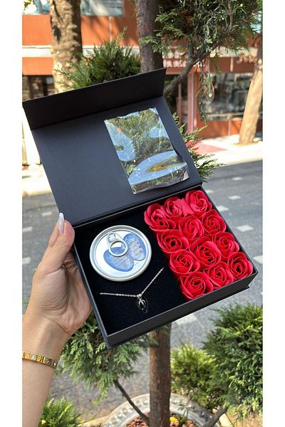 SARFEX Romantic Rose Oyster Inside Real Pearl Necklace 12 Roses and Oyster Necklace Special Day Christmas Gift