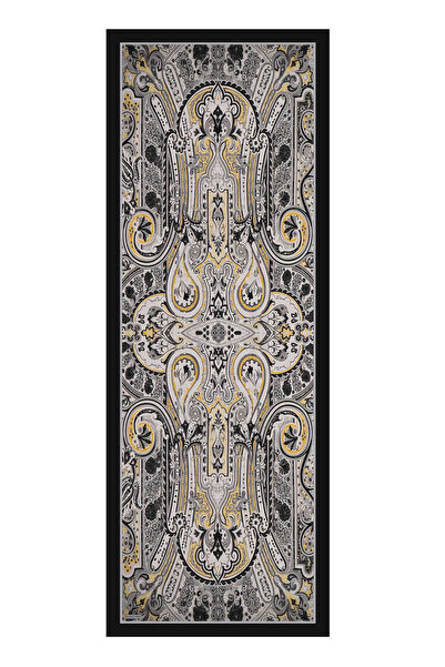 Bursa İpek Gray Sahara Pattern Sura Silk Shawl