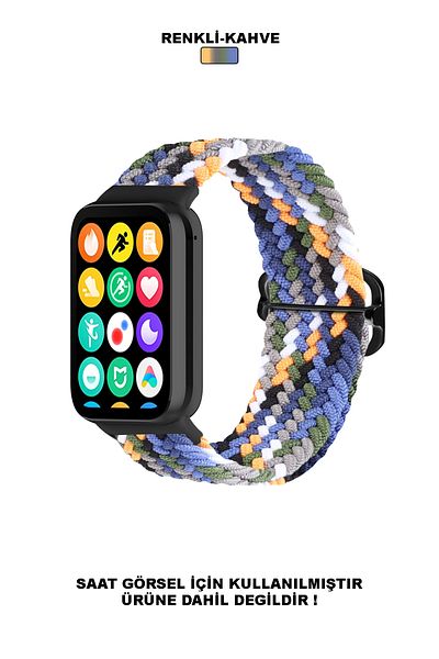 CONOCER ساعة Xiaomi Redmi Watch 4-5 / Mi Band 8 Pro المتوافقة مع حزام الحبل المنسوج من القش