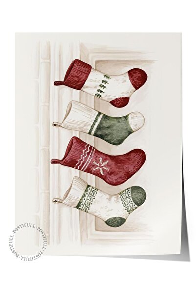 Postifull Çerçevesiz Yılbaşı Posteri,  Comfort Serisi, Home Is Wherever We're...