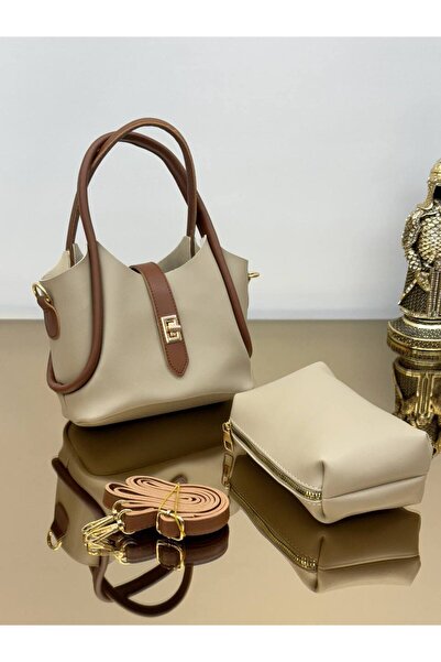 YOGII موديل دينا - حقيبة يد وكتف نسائية من الجلد عالي الجودة مع حزام قابل للت...