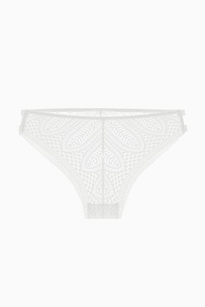 Wonna Εκρού Brazilian Lace Panties - 2509