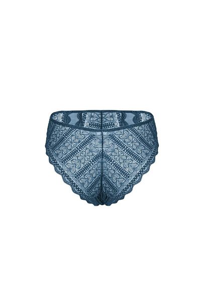Wonna Slip din dantelă cu talie înaltă - Moda - 2483 - Albastru
