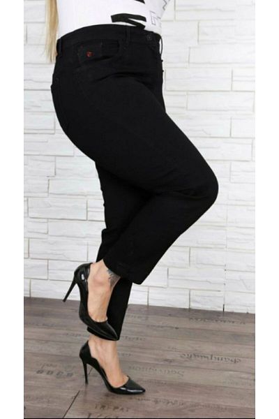 HaiModa Plus Size Women's Cotton Trousers - Pipe Leg