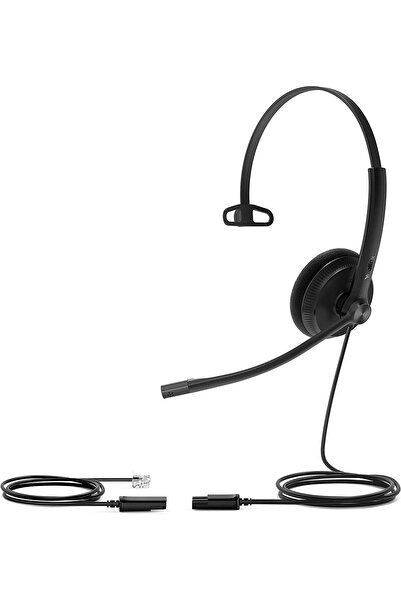 Yealink Yhs34 Mono Rj9 Uçlu Taçlı Kulak Üstü Kulaklık
