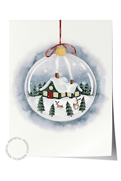 Postifull Çerçevesiz Yılbaşı Posteri, Yılbaşı Dekoru, Comfort Serisi, Holiday...