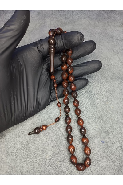 Mos Tespih Powder Amber Prayer Beads with High-End System