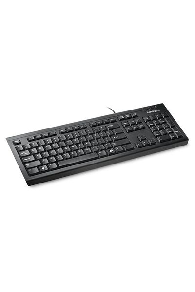 KENSINGTON Wired Value Keyboard for Home Office, Compatible with Windows Laptops and Notebooks, MacOS, Arabic