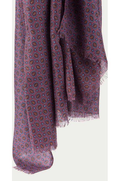 CROATE Wool Silk Printed Scarf