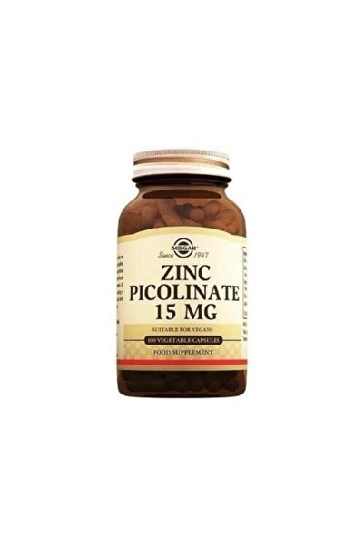 Solgar Zinc Picolinate 15 mg 100 Kapsül - SKT:10/2028