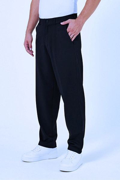 BayBayan Men's High School Length Lycra Comfortable Fabric School Pants