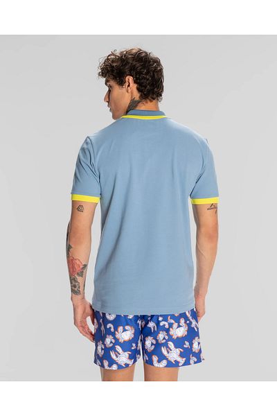Kappa Ανδρικό μπλουζάκι πόλο με λογότυπο Neon Classic