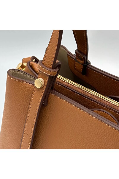 Marjinal Üç Bölmeli Klasik El Ve Omuz Kadın Çantası