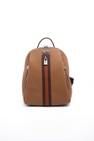 Silver Polo Silver & Polo Caramel - Καφέ SP1123 Γυναικείο σακίδιο πλάτης