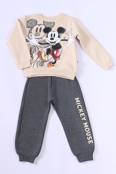 HÇM Boys' Tracksuit Set - 3 Thread, Character Printed, Ribbed E20