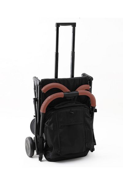 Bonfino Bonfino Runway Cabin Stroller with 5 Point Safety Harness - Copper & Black