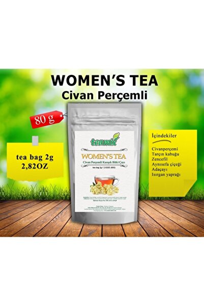 teamix Women's Tea Civan Perçemli 40 Ad/ 80 gr Regl Düzen Ağrı Süzen Poşet