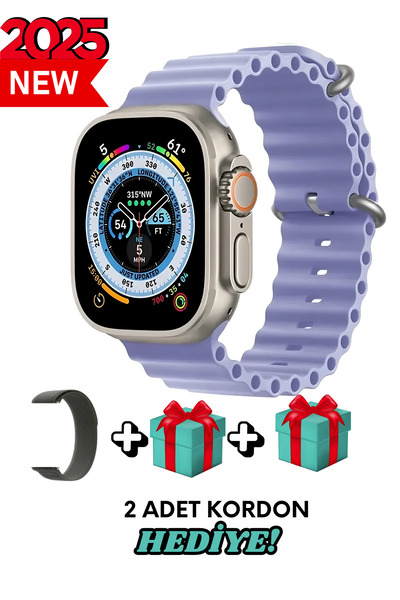 Bunnys Tecno Camon Uyumlu Akıllı Saat Watch ULTRA2 49MM Kordon Hediyeli - Son...