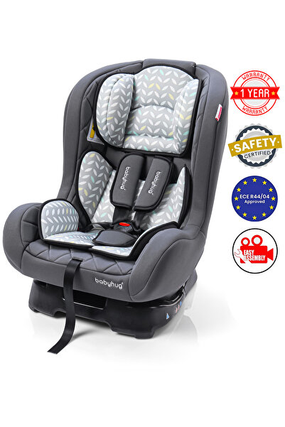 Babyhug مقعد سيارة قابل للتحويل 3 في 1 من إكسبيديشن مع مسند ظهر، من 0 إلى 12 عامًا، 55 × 45 × 60 سم - رمادي