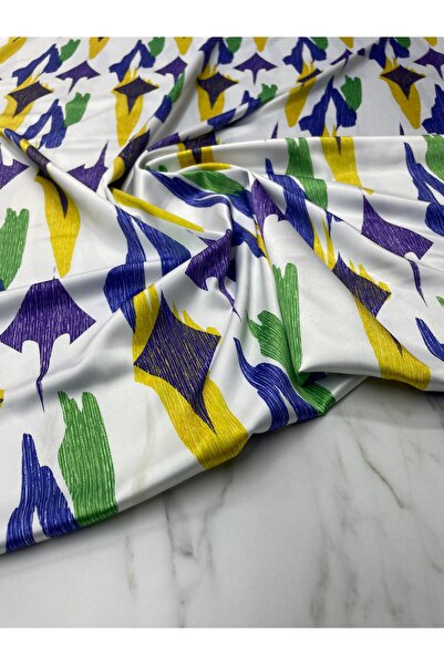 ipekkumaş قميص ملابس بنمط تجريدي من قماش الساتان تيفيل يتم بيع منتجنا قطعة وا...