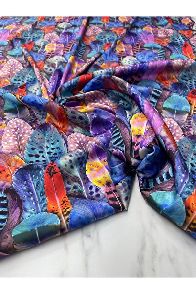 ipekkumaş قميص منقوش بالريش من قماش الساتان تيفيل يتم بيع منتجنا قطعة واحدة 1...