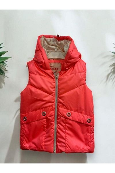 Zekids Girl's Hooded Puffer Vest