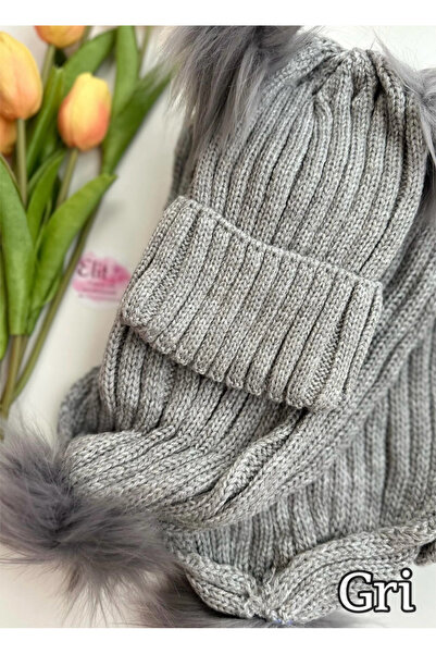 Elit Ponponlu Atkı Bere Takımı