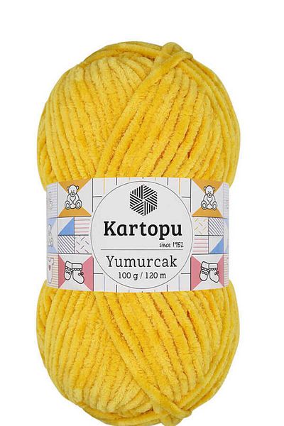 Alize Yumurcak Velvet - Dark Sari, K320, 100 Gr, Trkli̇