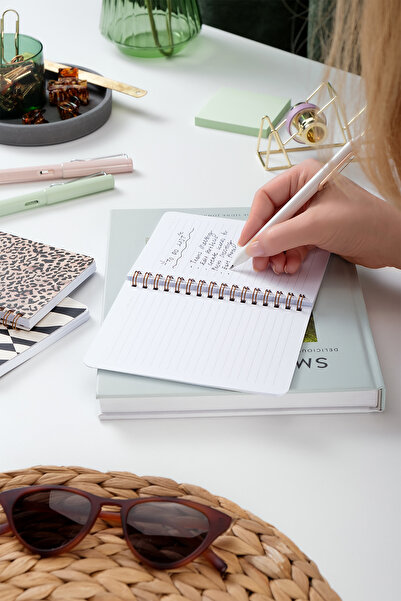 PAPERORA 10X14 cm Spiral Striped Leopard Print Set of 3 Notebooks