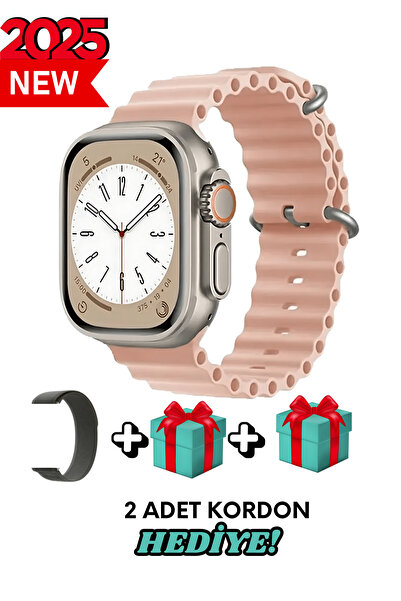 Bunnys Apple iPhone 13 Uyumlu Akıllı Saat Watch ULTRA2 49MM Kordon Hediyeli -...