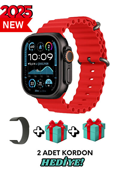 Bunnys Samsung Galaxy M22 Uyumlu Akıllı Saat Watch ULTRA2 49MM Kordon Hediyel...