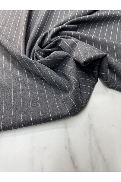 ipekkumaş Gri Çizgili Elbiselik Pantolonluk Poliviskon Kumaş Ürünümüz Adet Olarak Satılır 1 Adet 1 Metre