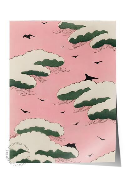 Postifull Poster fără ramă, seria Comfort, Bijutsu Sekai - Poster Pink Sky, N...