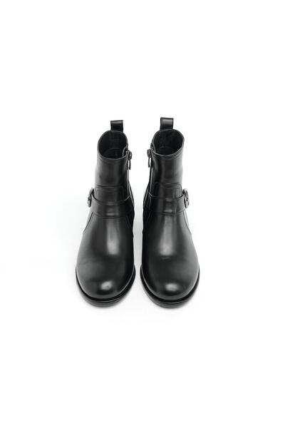 derinet Hakiki Deri Fermuarlı Kadın Bot