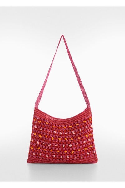 MANGO Woman Midye detaylı dantel çanta