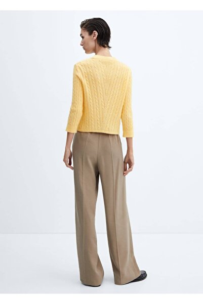 MANGO Woman Örgü Detaylı Triko Kazak