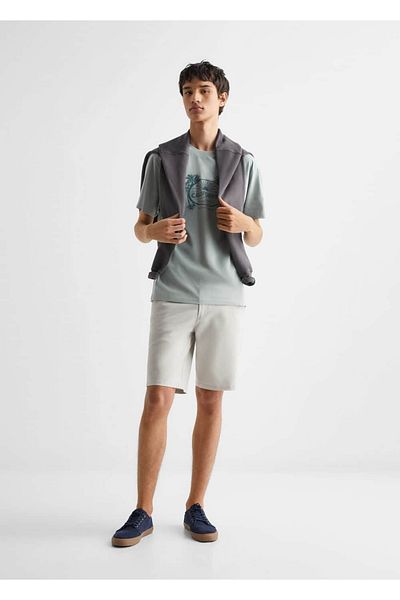 Mango Teen Gray Shorts for Kids