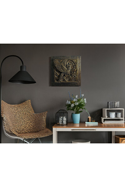 zoneepic El Yapımı Arı Kuşu Kabartma Duvar Dekoru – Zarif ve Detaylı Sanat Eseri