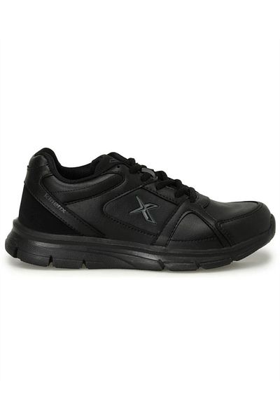 Kinetix Pantofi sport casual Kalen Pu 4Pr pentru bărbați, negru-roșu, gri