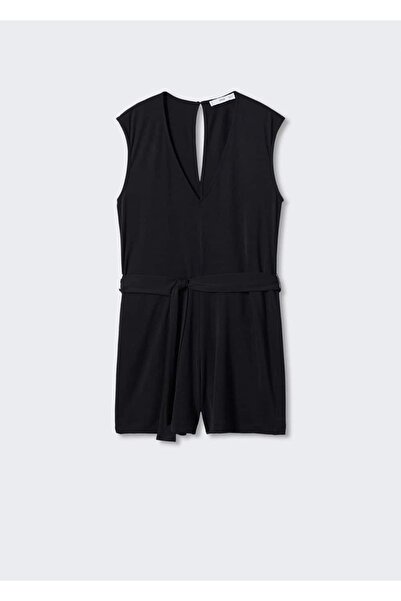 MANGO Woman Kuşaklı Modal Tulum