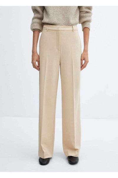 MANGO Woman Wide Leg Low Waist Trousers