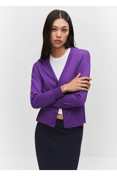 MANGO Woman Thin knitwear cardigan