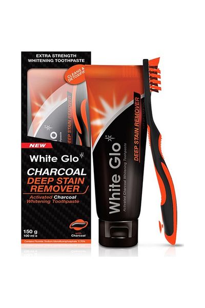 White Glo Activated Carbon Charcoal Whitening Toothpaste 150 g