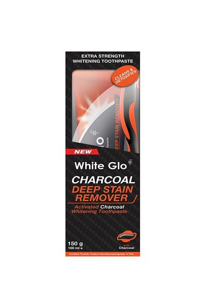 White Glo Activated Carbon Charcoal Whitening Toothpaste 150 g
