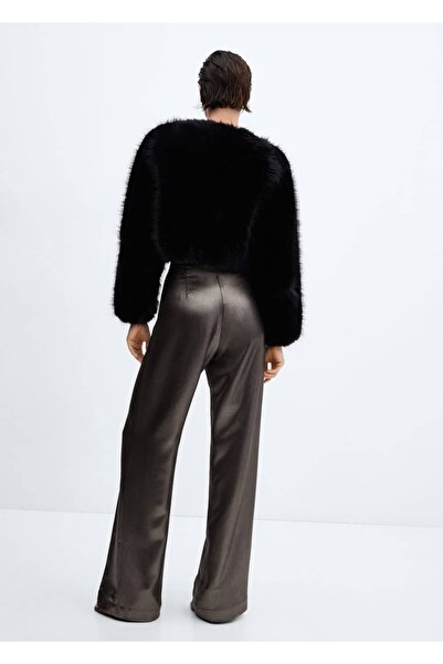 MANGO Woman Metalik Görünümlü Pantolon
