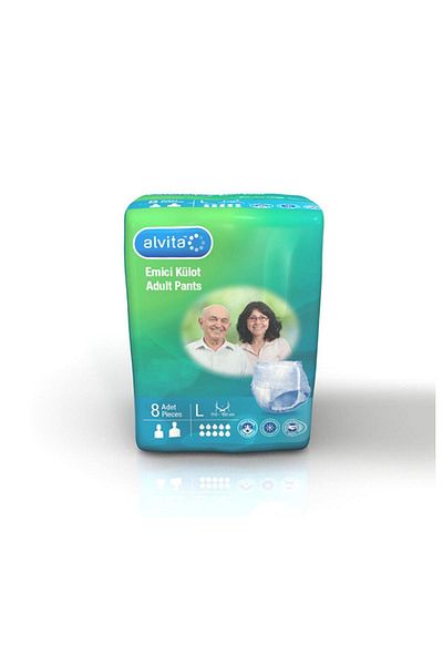 Alvita Absorbent Panties Large 8 Pieces