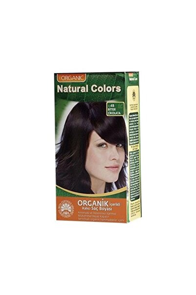 Natural Colors Organic Bitkisel Kalıcı Saç Boyası 4b Bitter Çikolata-86824670...
