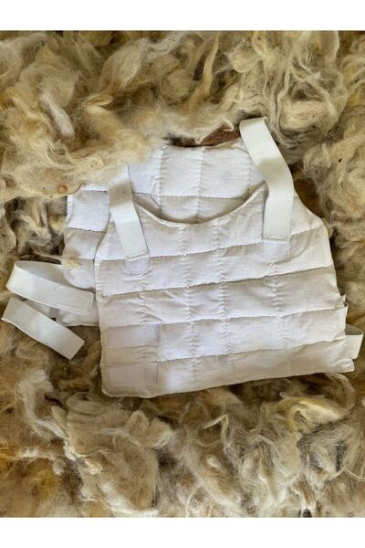 Genel Markalar Yıkanmamış Koyun Yününden Yün Dolgulu Organik Korse Göğüs ve S...