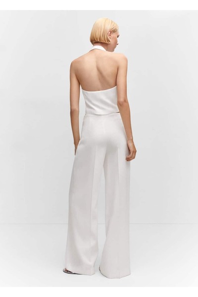 MANGO Woman Çiçek aplikli yelek