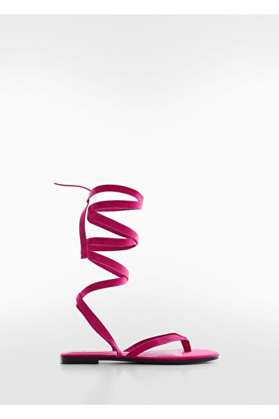 MANGO Woman Leather Strappy Sandals